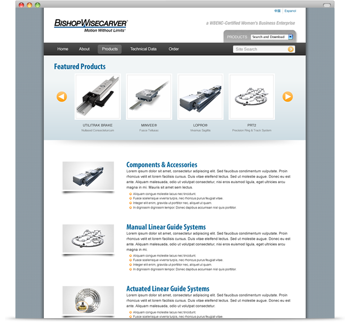 Bishop Wisecarver - product homepage