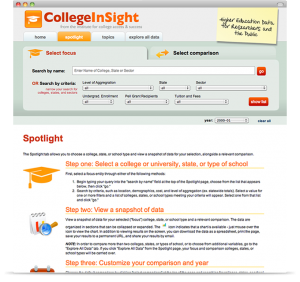 TICAS - College InSight spotlight page
